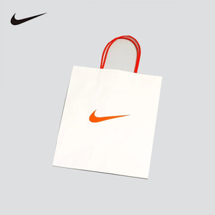 Nike耐克专柜购物大LOGO纸袋手提袋子中号商场同款礼品购物袋正品