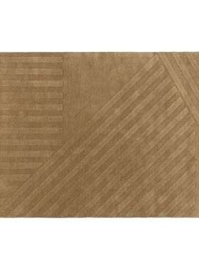 瑞典直邮NJRD Levels手工新西兰100%羊毛地毯北欧条纹几何