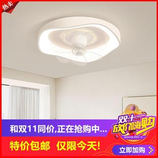 餐厅静音360度摇头风扇吸顶灯一体主卧室客厅吊灯具现代 剩6小时
