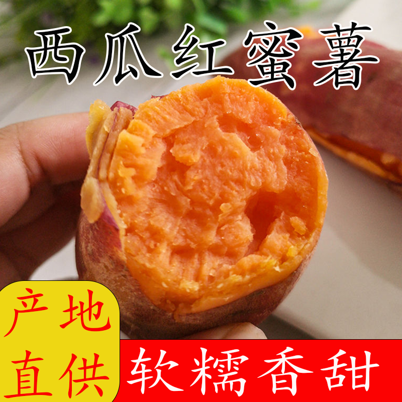【西瓜红蜜薯】高州新鲜蔬果沙地红心番薯软糯香甜地瓜农家自种,水产肉类/新鲜蔬果/熟食,番薯,淘宝优惠券,粉丝福利购,淘宝优惠卷
