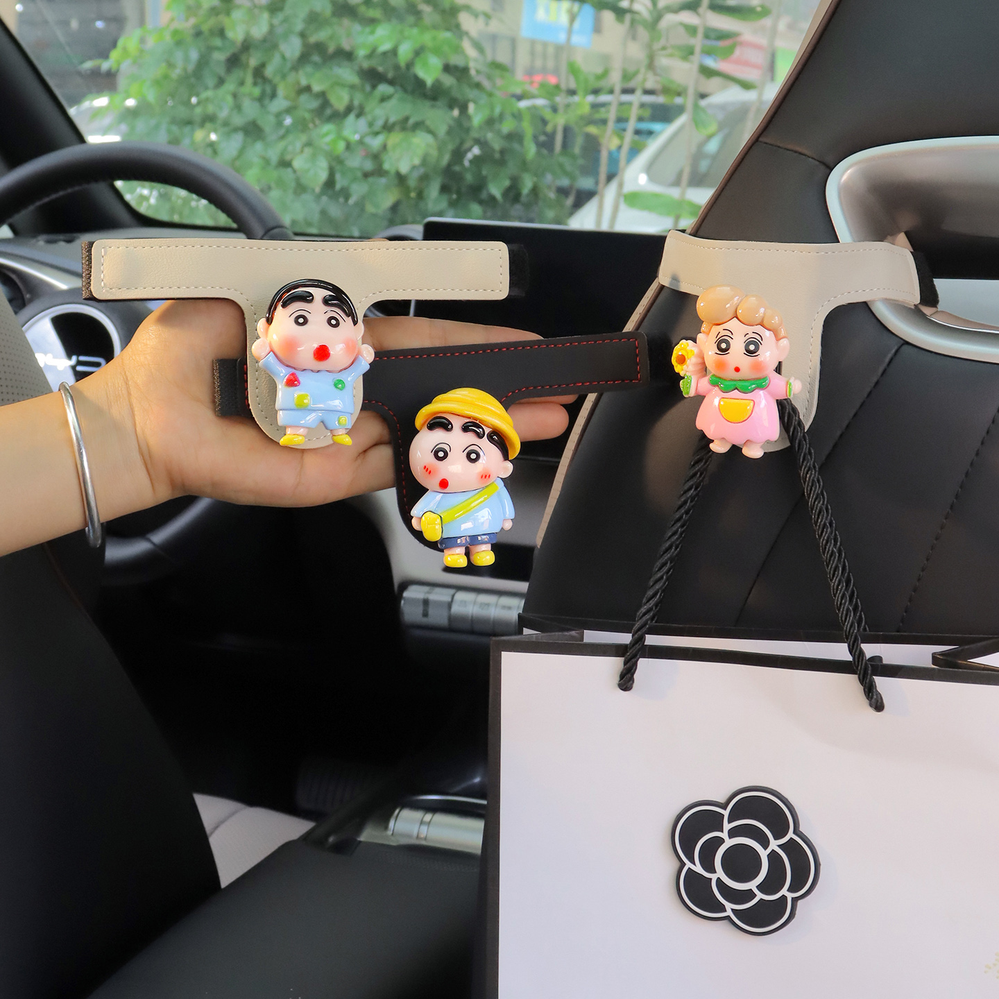 车载一体运动座椅背挂钩卡通可爱