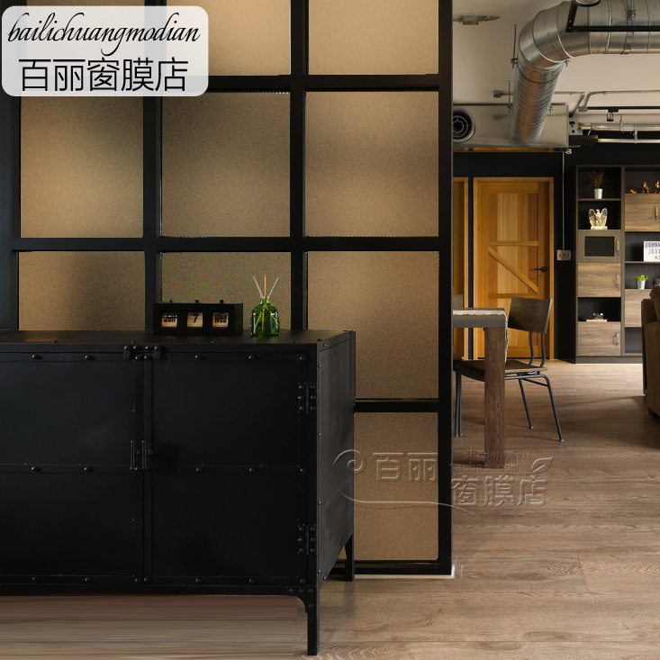 移门遮光防窥咖啡色装饰玻璃贴膜