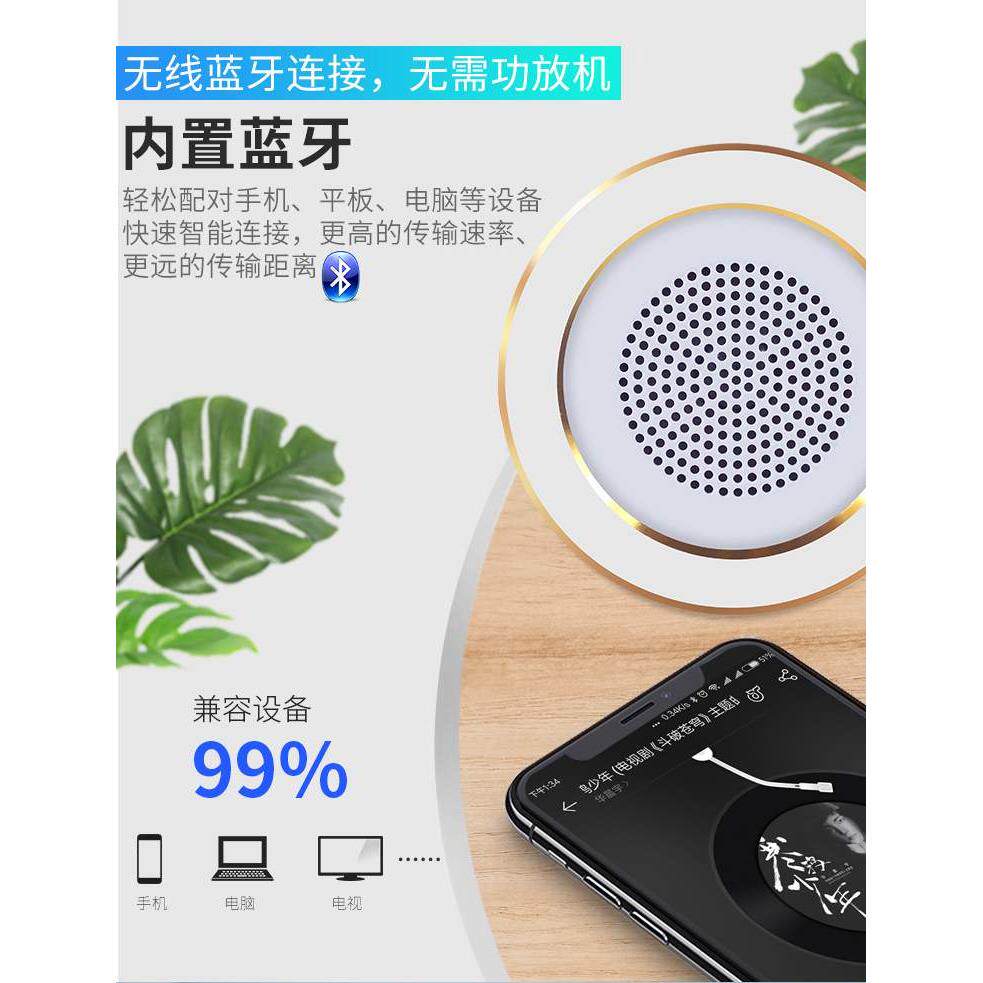 德国柏林之声音效无线蓝牙吸顶音响家用天花吊顶装喇叭嵌入式筒灯