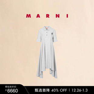 2025秋冬新品 MARNI 女士条纹缝线休闲连衣裙 新年礼物