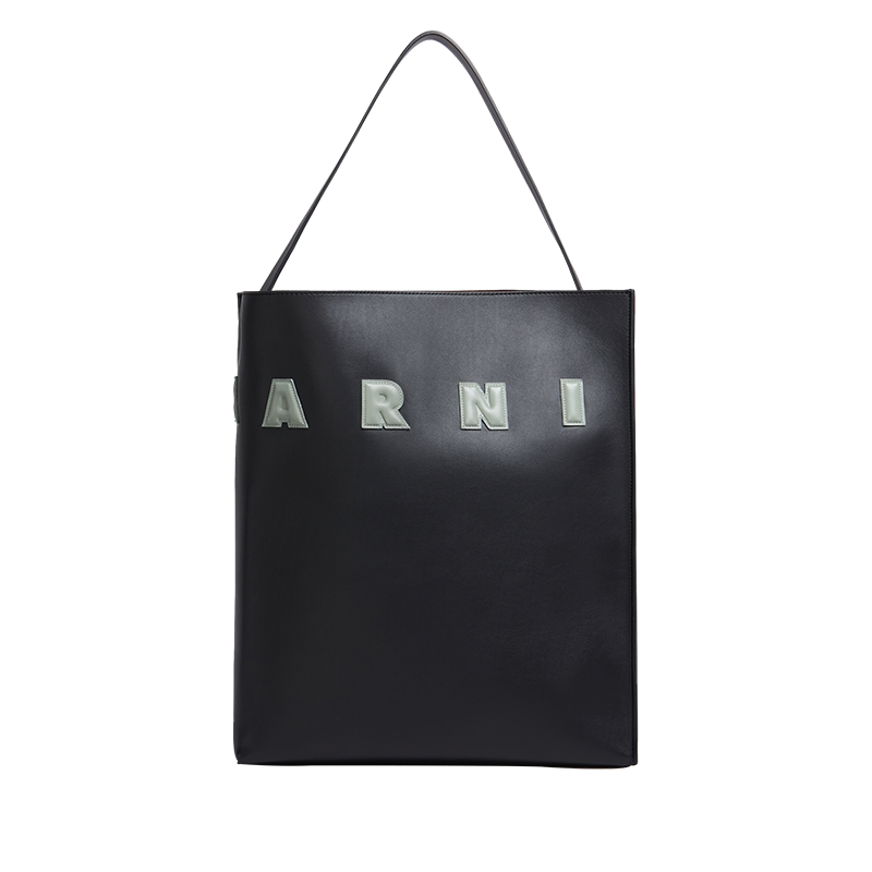 【双十一特享】MARNI 经典款MUSEO男女同款大号LOGO托特包