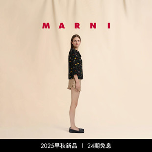 2025早秋新品 24期免息 MARNI 女士純色休閑短褲