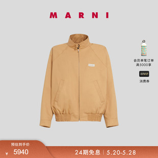 2024春夏新品 MARNI 男女同款 春夏首降 LOGO立领外套休闲工装