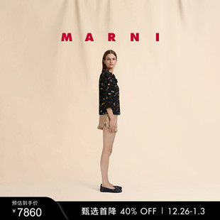 2025秋冬新品 MARNI 女士纯色休闲短裤 新年礼物