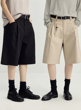 可乐生活CARPEM「莱赛尔棉」垂感抗皱打褶袋盖中裤