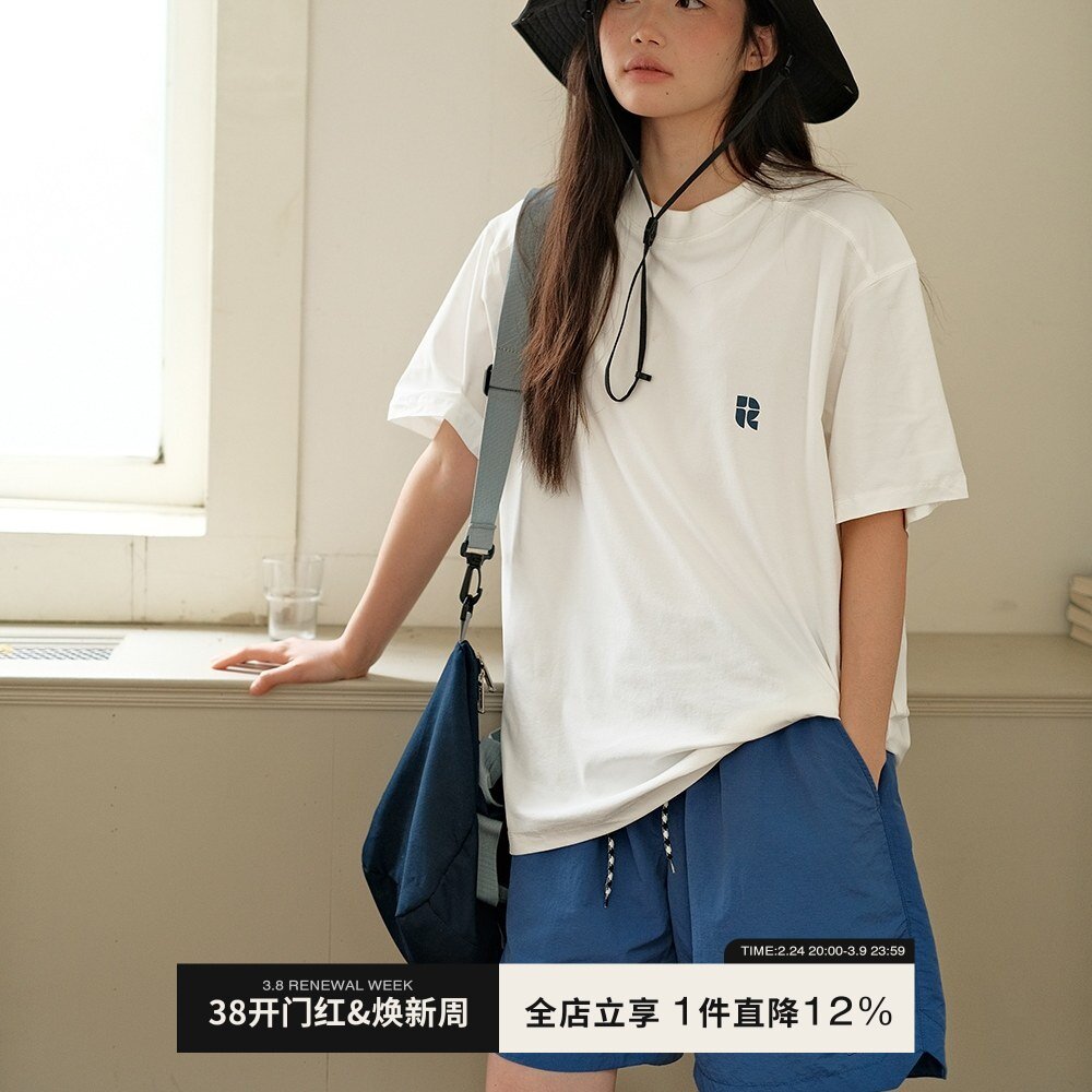 可乐生活自制 夏季山系户外吸湿速干日系运动训练衣短袖T恤男女