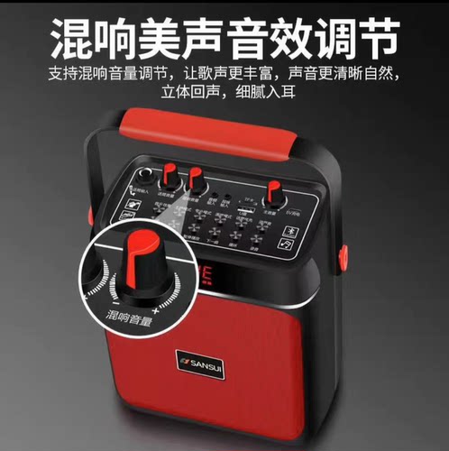 山水SS650广场舞手提小音响大音量户外便携式带话筒蓝牙收款