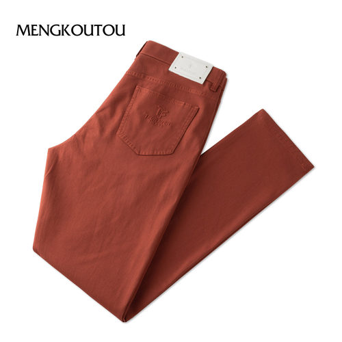 蒙口透男士薄款百搭休闲牛仔裤