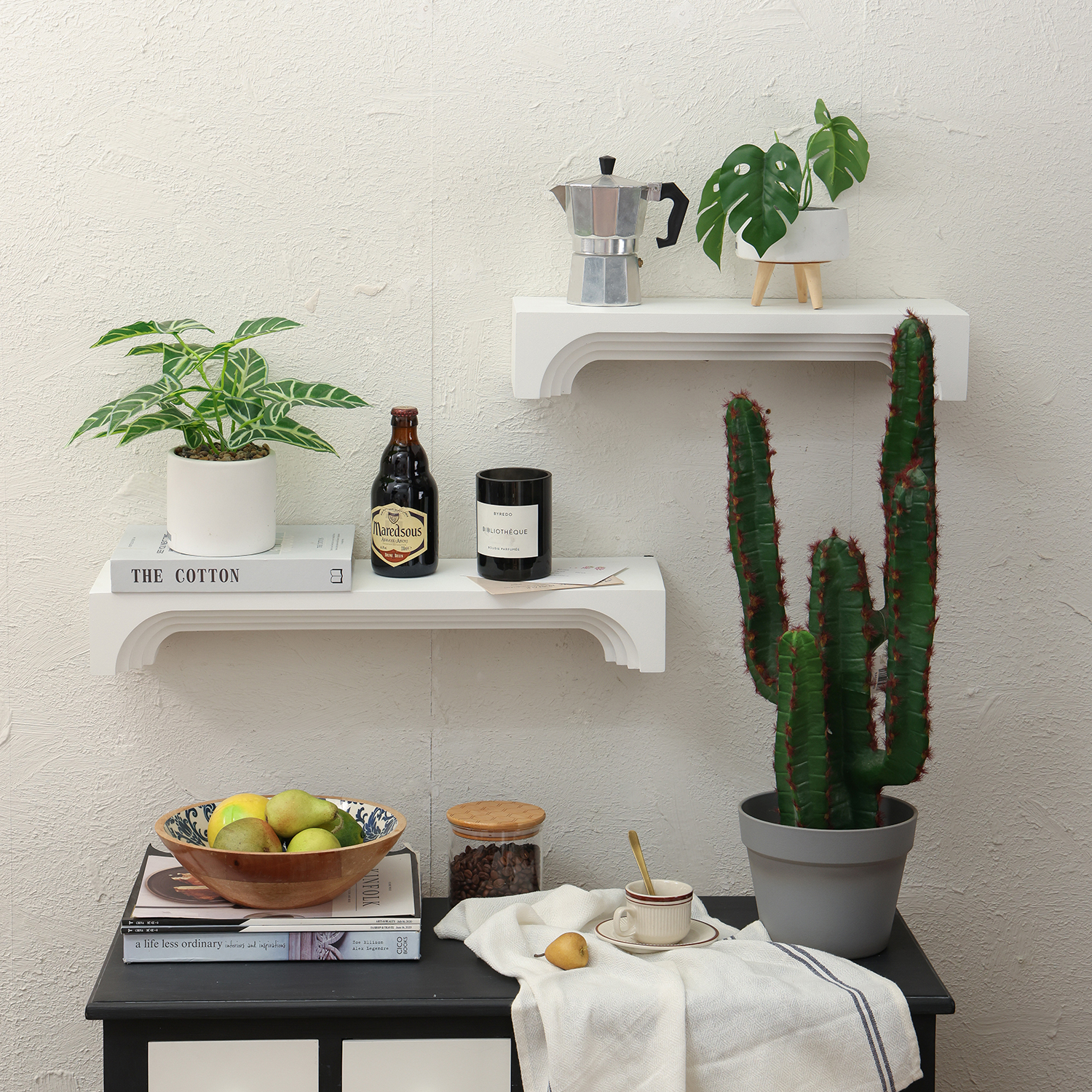 你可居层架厨房调料品墙上盆栽展示置物架挂墙花架储物架