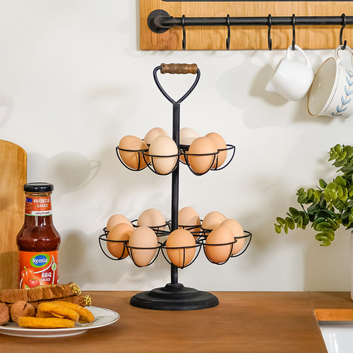 你可居铁艺鸡蛋收纳篮收纳盒高级感置物架神器