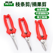 日本不锈钢苹果梨芒桔橘剪葡萄水果采摘专用带齿剪刀稀果枝条园艺