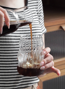 ins风曲线胖胖杯高硼硅耐热材质玻璃杯牛奶杯早餐杯水杯咖啡杯子