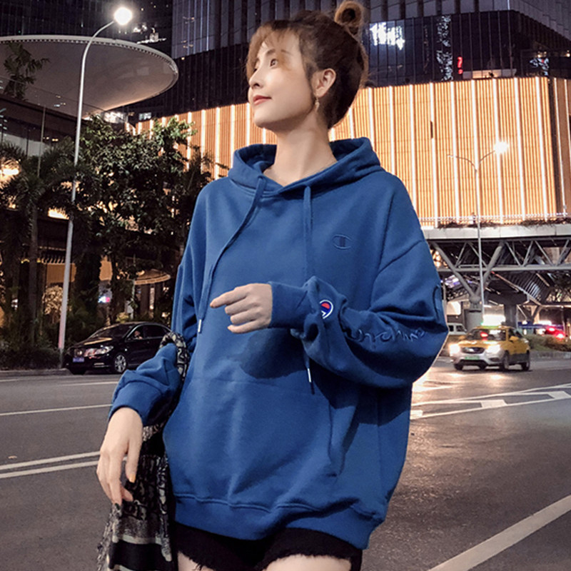 卫衣男女情侣韩版新款长袖宽松套头连帽长袖T恤ins潮牌秋冬季001