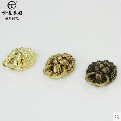 美式风柜门全铜兽头