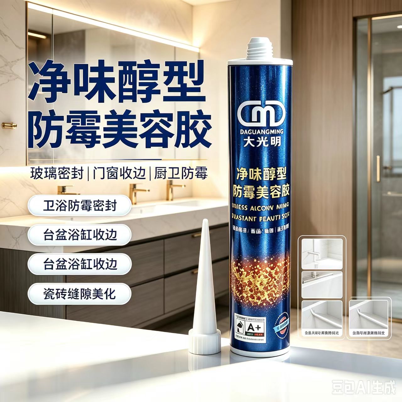 大光明净味防霉玻璃胶