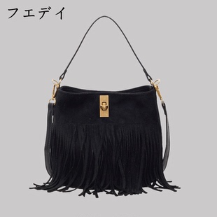 日本麂皮流苏包包女式2025新款小众高级感日常通勤百搭斜挎包女