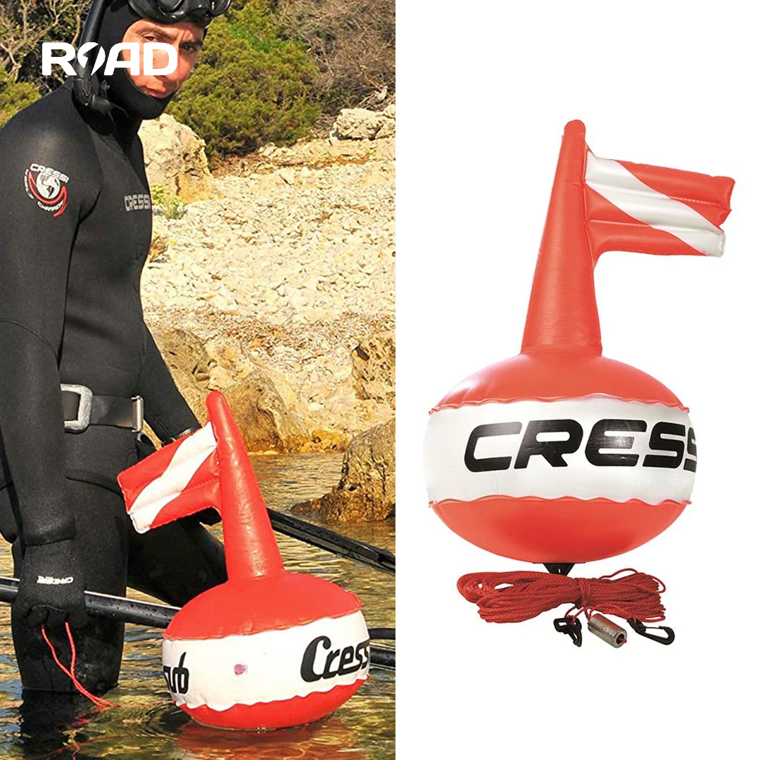 CRESSI自由充气潜水浮标渔猎