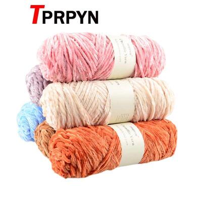 1PC 100g 110M Chenille Yarn For Knitting Velvet Texturized K