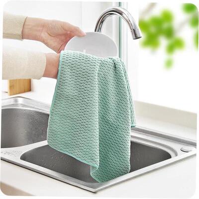 3pcs/set wash towel dish wipe kitchen cleaning cloth cotton