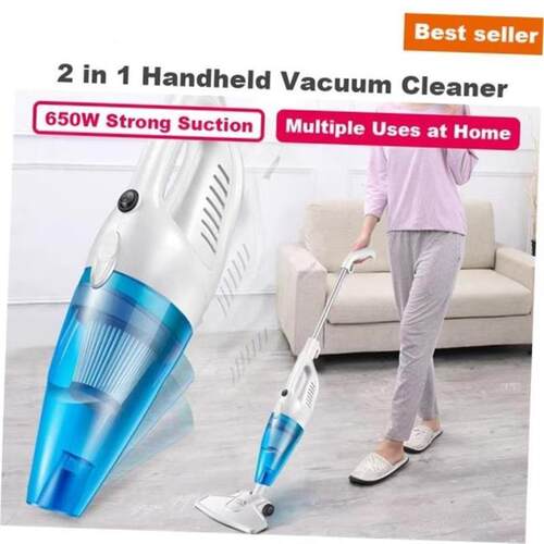 650W Corded Handheld Vacuum Cleaner 14kPa Portable for Home