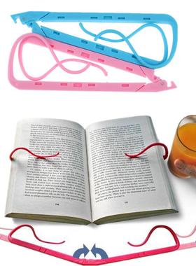 1 Pcs Book Reading Support Clip Pink Blue Bookends Office Sc