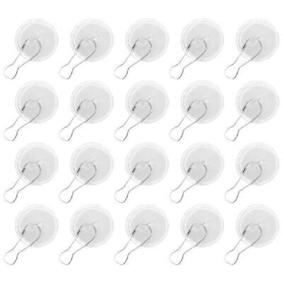 20 Pcs Suction Cup Ceiling Hook Sticky Hooks for Hanging
