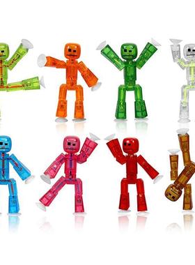 1pc Suction Cup Stickbot Toys Sticky Robbot Toys For Boys Fu