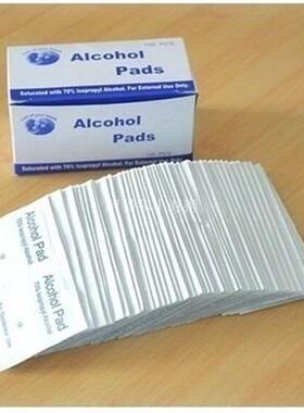 100 set Antiphlogosis Isopropyl Alcohol Swab Pads Wet Wipes