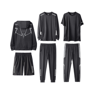 运动服套装男士春季跑步训练健身衣服休闲速干衣春秋晨跑体育外套