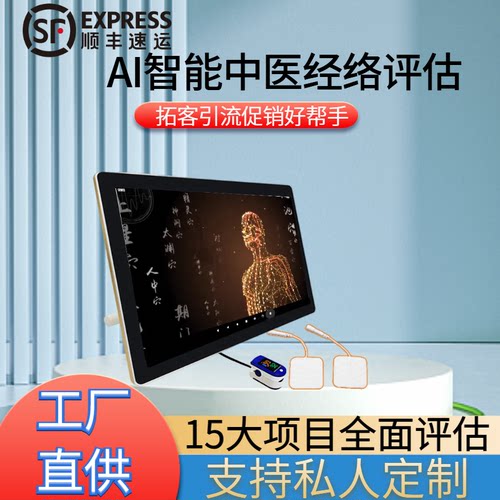 AI中医经络亚健康检测仪中医检测仪督脉任脉心经胆经大肠三焦分析