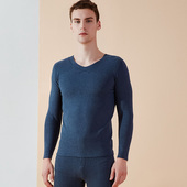 加绒加厚打底衫 无痕自发热紧身秋衣秋裤 男士 双面德绒保暖内衣套装