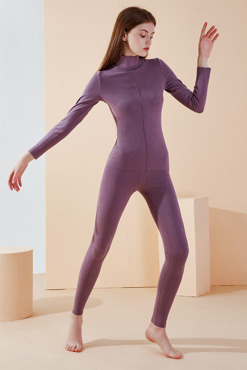 双面德绒自发热保暖内衣女套装无痕加绒加厚打底衫半高领秋衣秋裤,女士内衣/男士内衣/家居服,保暖套装,淘宝优惠券,粉丝福利购,淘宝优惠卷