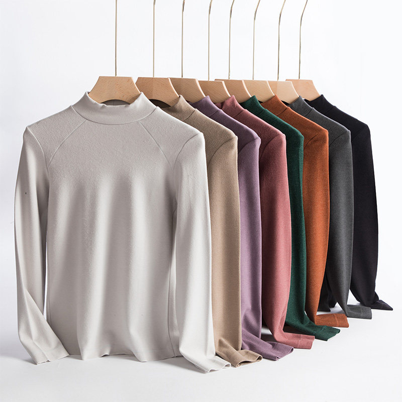 双面德绒保暖内衣女加厚加绒半高领打底衫发热上衣秋冬季无痕秋衣,女士内衣/男士内衣/家居服,保暖上装,淘宝优惠券,粉丝福利购,淘宝优惠卷