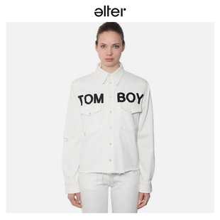 TOM BOY 设计师品牌 外套 ALTER买手店 宽松破边牛仔衬衫