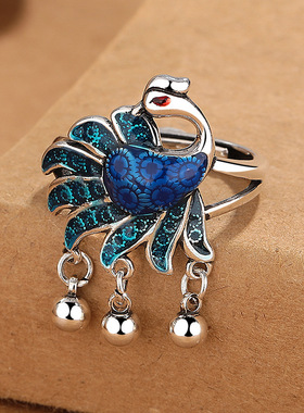 镀925银新品新款复古民族风景泰