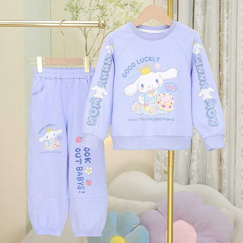 玉桂狗衣服2024新款女童卫衣套装