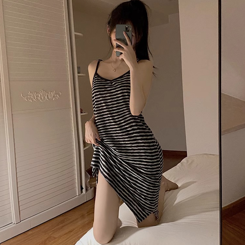 夏季小吊带睡衣女士薄款纯棉简约