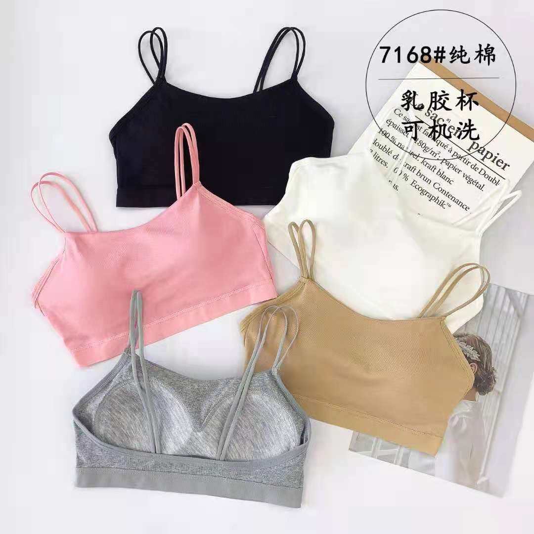 新款日系韩版吊带薄杯聚拢显小大抹胸