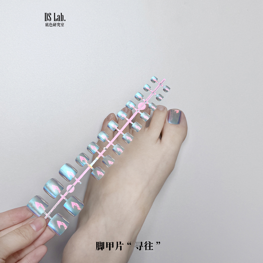 脚趾甲穿戴甲高级显白纯手工电镀