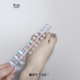 冲 夏日爆闪电镀显脚白小短甲分码 脚趾甲脚甲片极光猫眼 穿戴甲