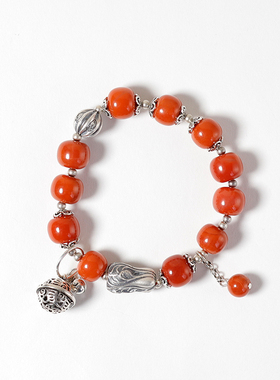 运开时泰-南红白菜手串