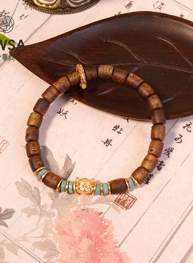 【巴依老爷专属】奇楠通珠哪吒手串