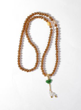 【爱华尚珠宝 双十一专场】18K金糖料和田玉珠链