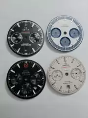 Watch Accessories Dial, Speedmaster Watch Dial, Six-Hand and Five-Hand Dial, Suitable for 7750 Movement