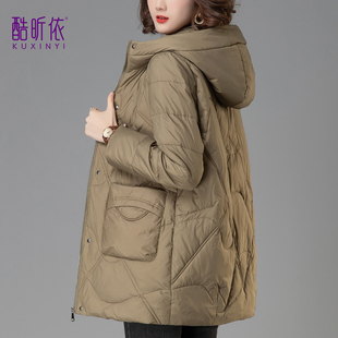 羽绒棉服棉衣女中长款冬季2025新款韩版宽松加厚休闲棉袄加厚外套