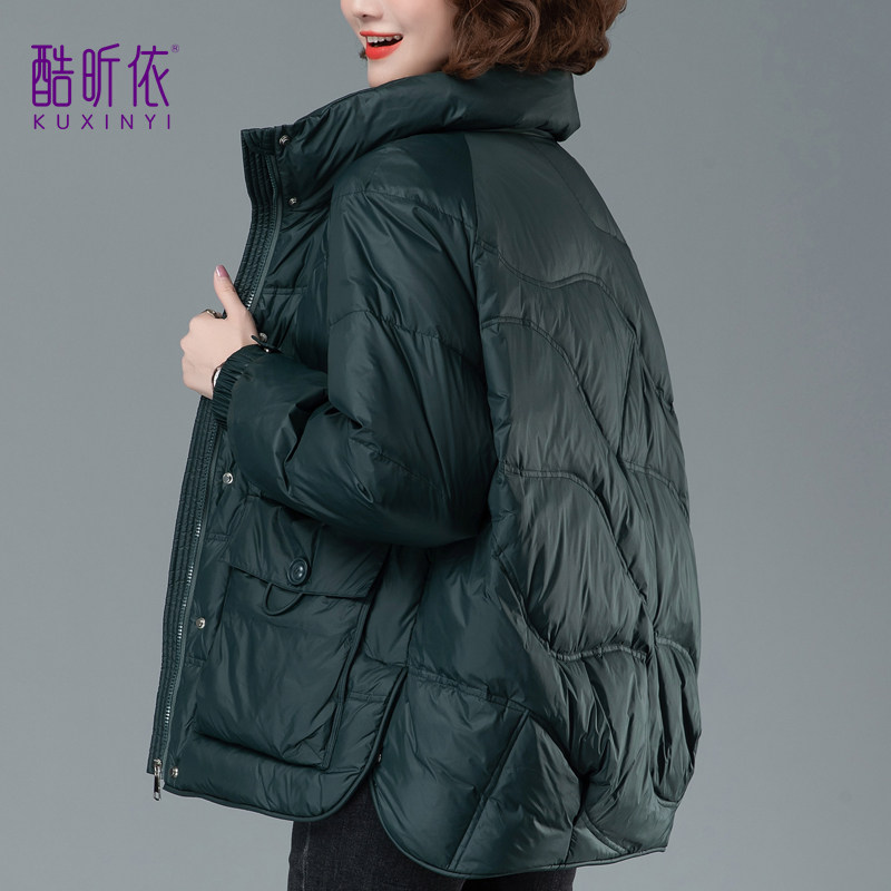短款羽绒服女2025年冬季新款时尚洋气宽松休闲中年妈妈装加厚外套